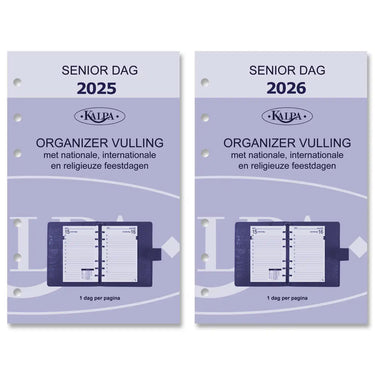 6221-25-26 150 x 95 mm Senior Agenda Refills Daily NL 2025 2026